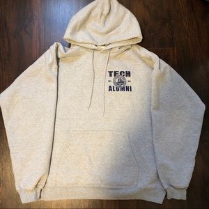 grey Brooklyn Tech HS alumni hoodie LARGE